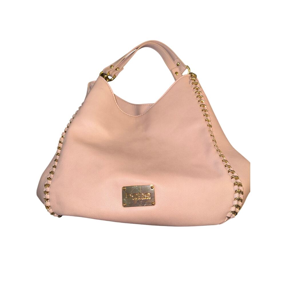 Bebe Colette Triple Entry Shoulder Bag blush pink